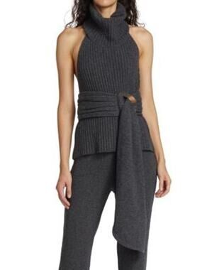 Piece of White Estelle Belted Sweater - XS